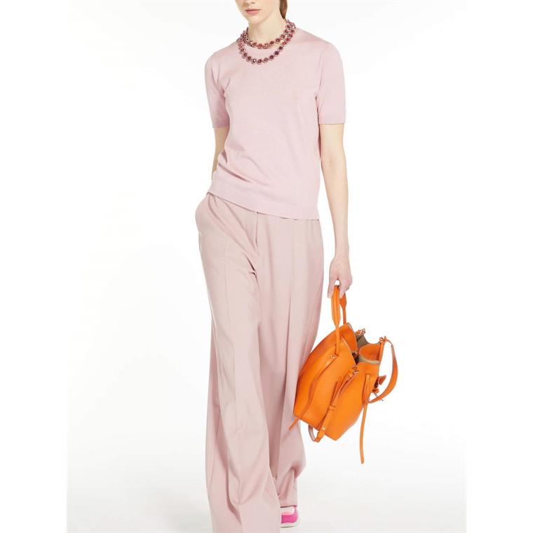 Weekend Max Mara ZIBETTO Strik T-shirt, Peony